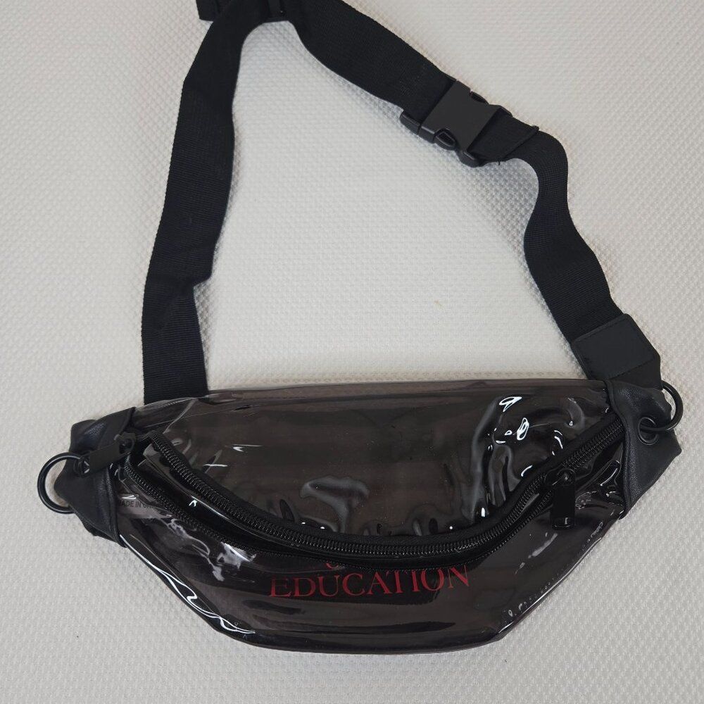 UNLV College Of Education Clear Black Fanny Pack Adjustable Strap Bum Bag